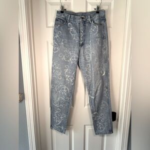 VTG Frederick’s of Hollywood Danger Clothing High Rise Denim Jeans Size 13/14